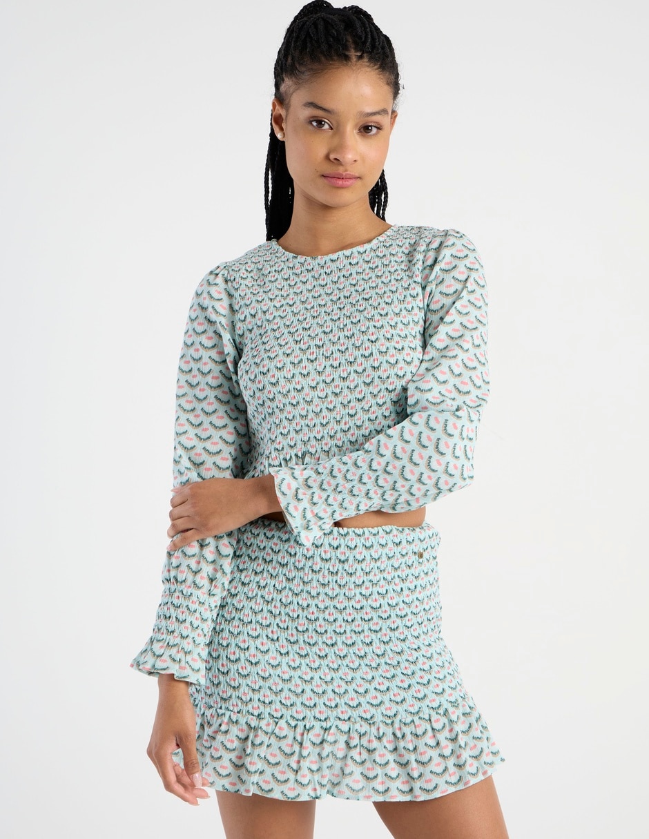 Blusa El Pulpo manga larga para mujer