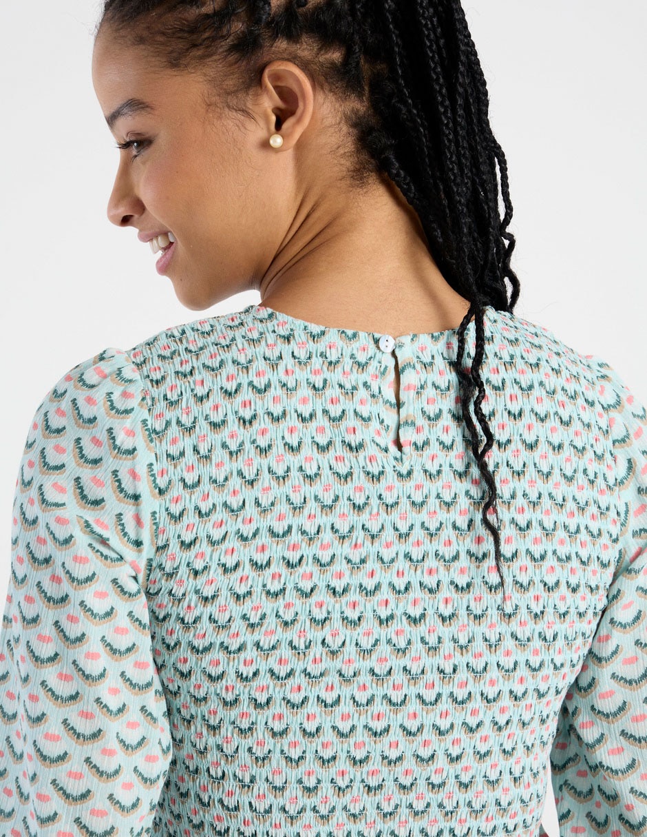 Blusa El Pulpo manga larga para mujer