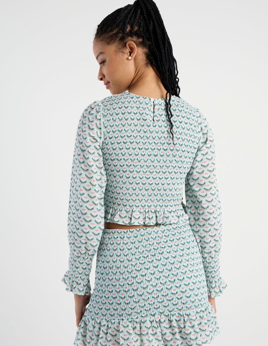 Blusa El Pulpo manga larga para mujer