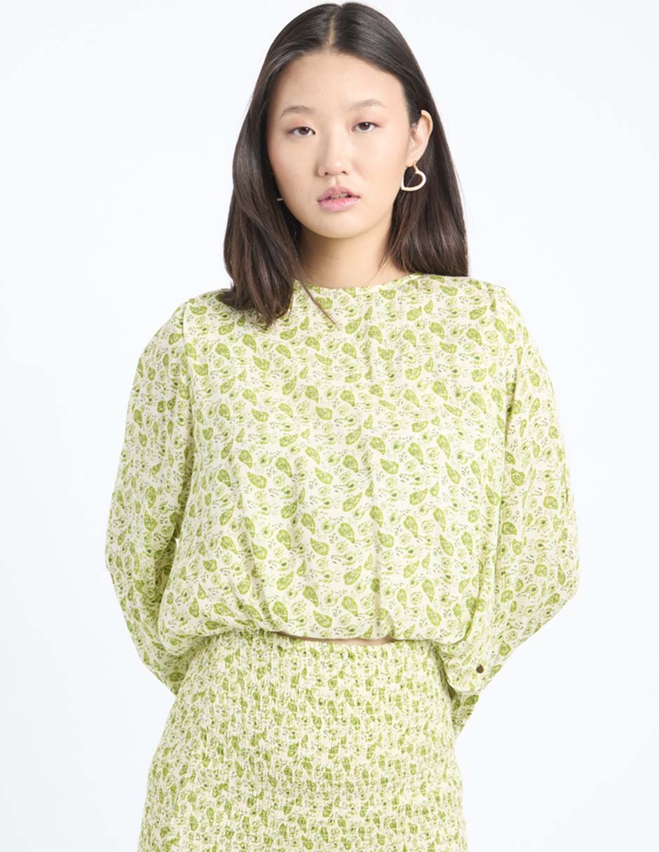 Blusa El Pulpo manga larga para mujer