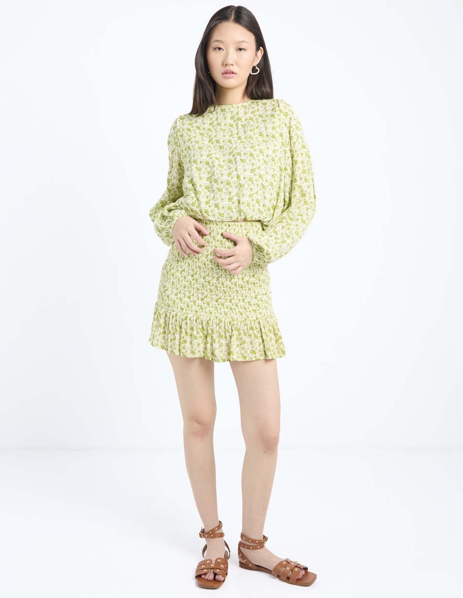 Blusa El Pulpo manga larga para mujer