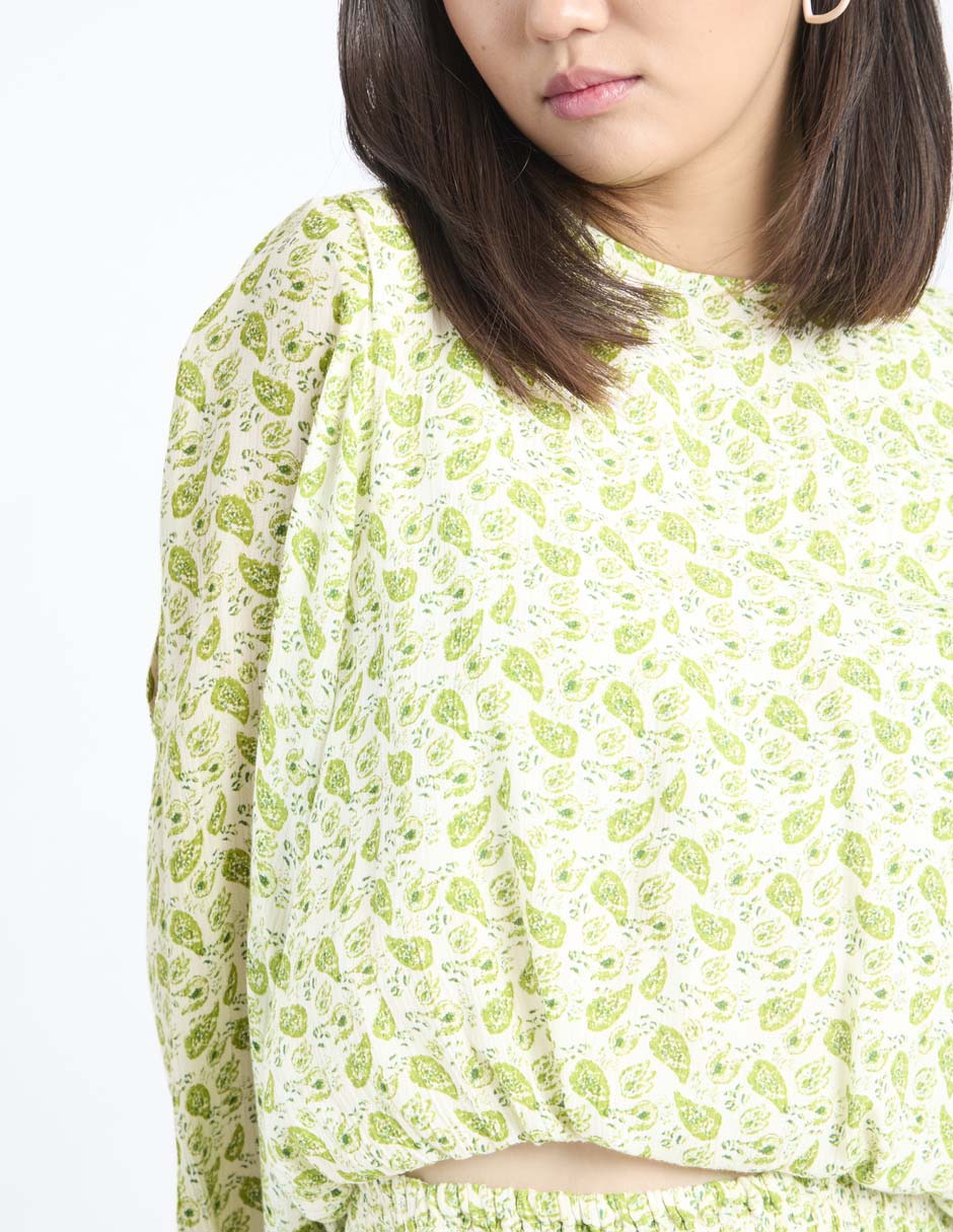 Blusa El Pulpo manga larga para mujer
