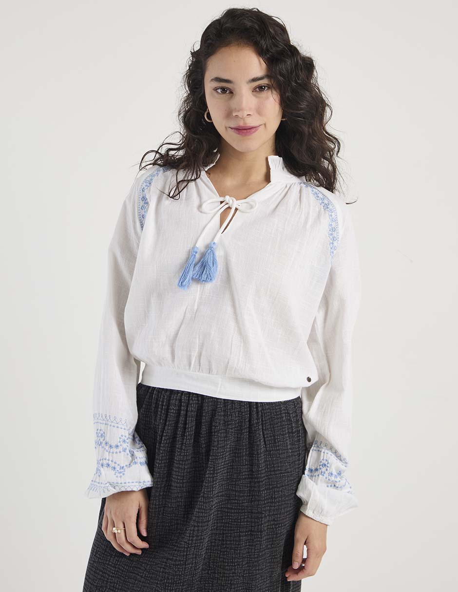 Blusa manga larga para mujer 2