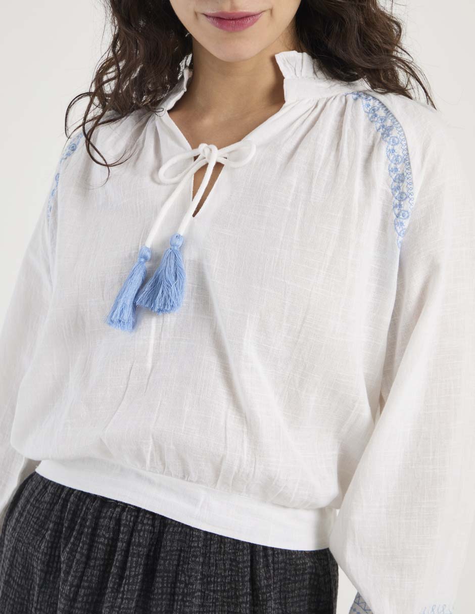 Blusa manga larga para mujer 3
