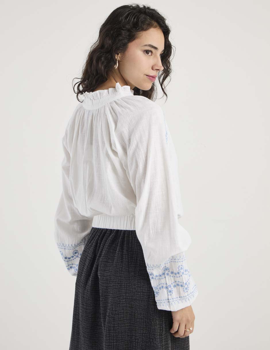 Blusa manga larga para mujer 5