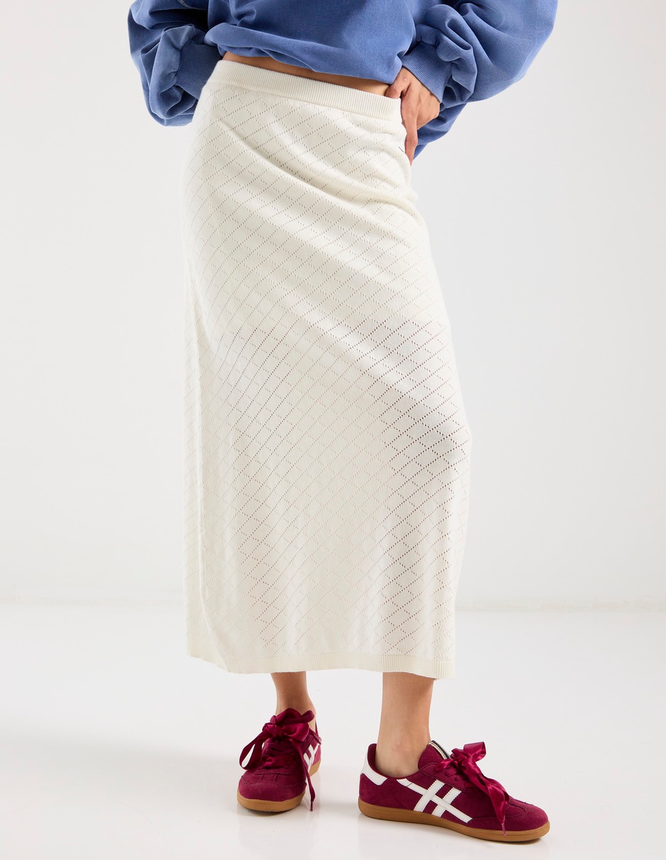 Falda crop a la cintura