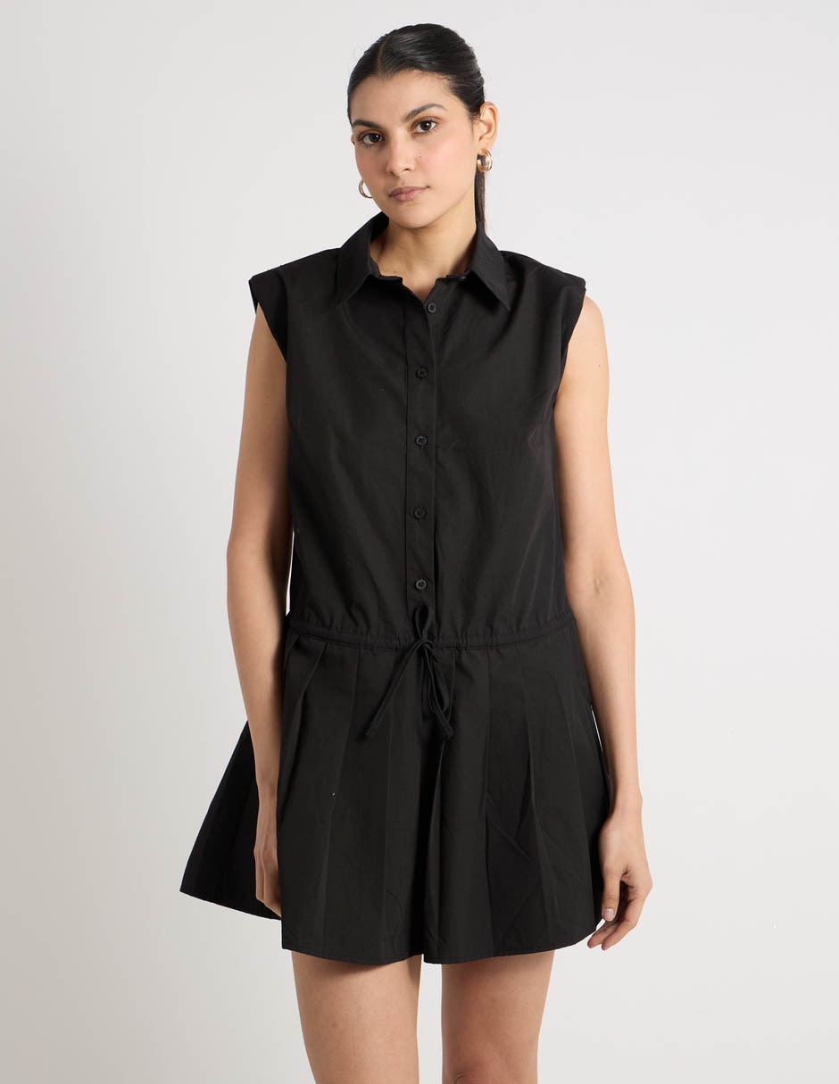Vestido Mini Casual Coffee Bean Para Mujer