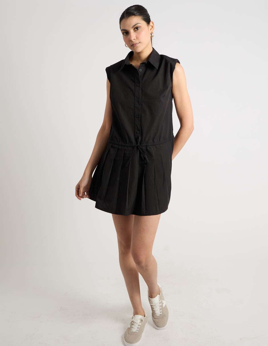 Vestido Mini Casual Coffee Bean Para Mujer