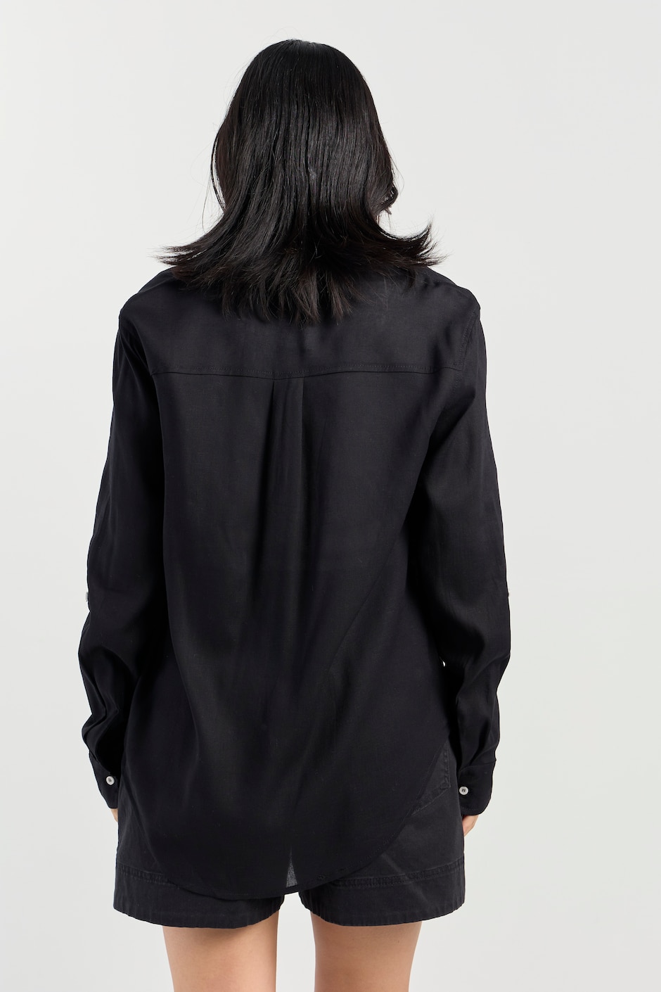 Blusa camisera manga larga para mujer 13