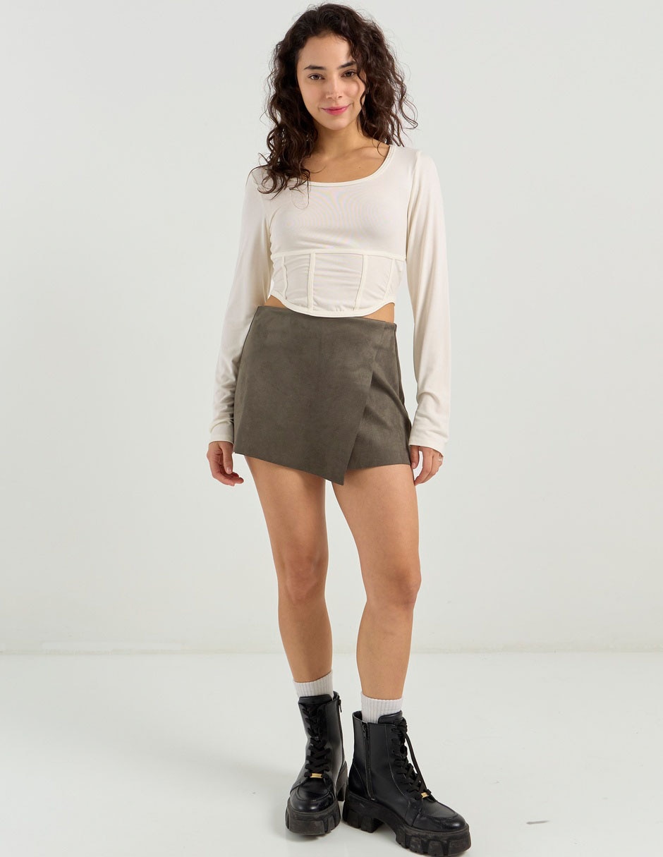 Blusa manga larga para mujer