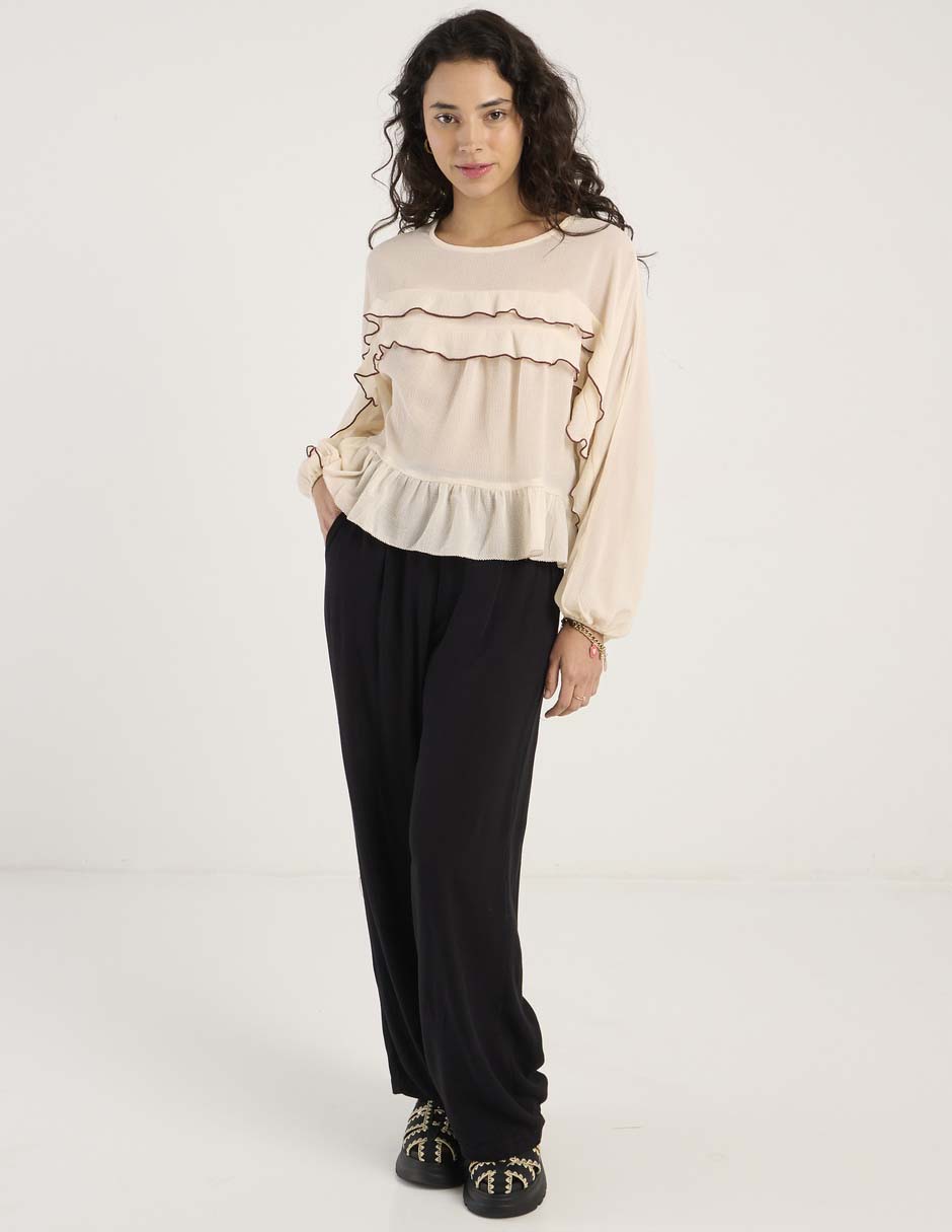 Pantalón wide leg para mujer 8