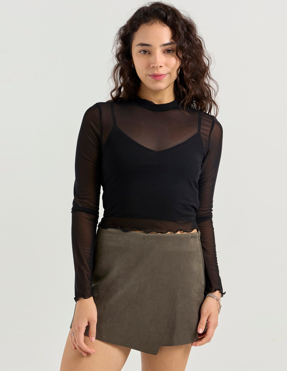 Falda short a la cintura 1