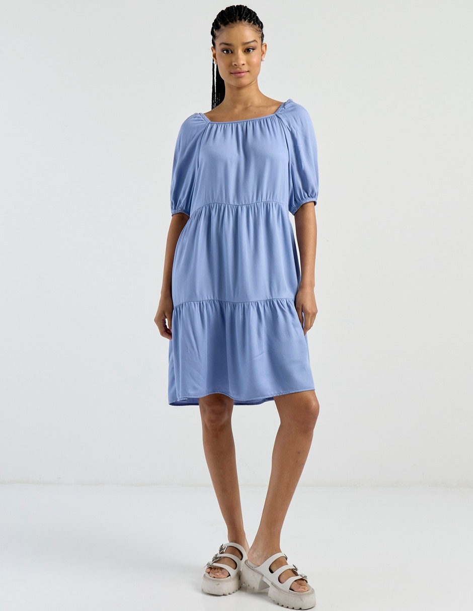 Vestido arriba de la rodilla casual para mujer 7