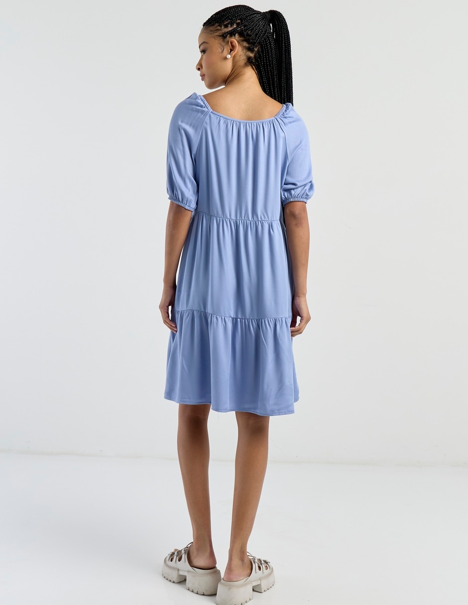 Vestido arriba de la rodilla casual para mujer 11