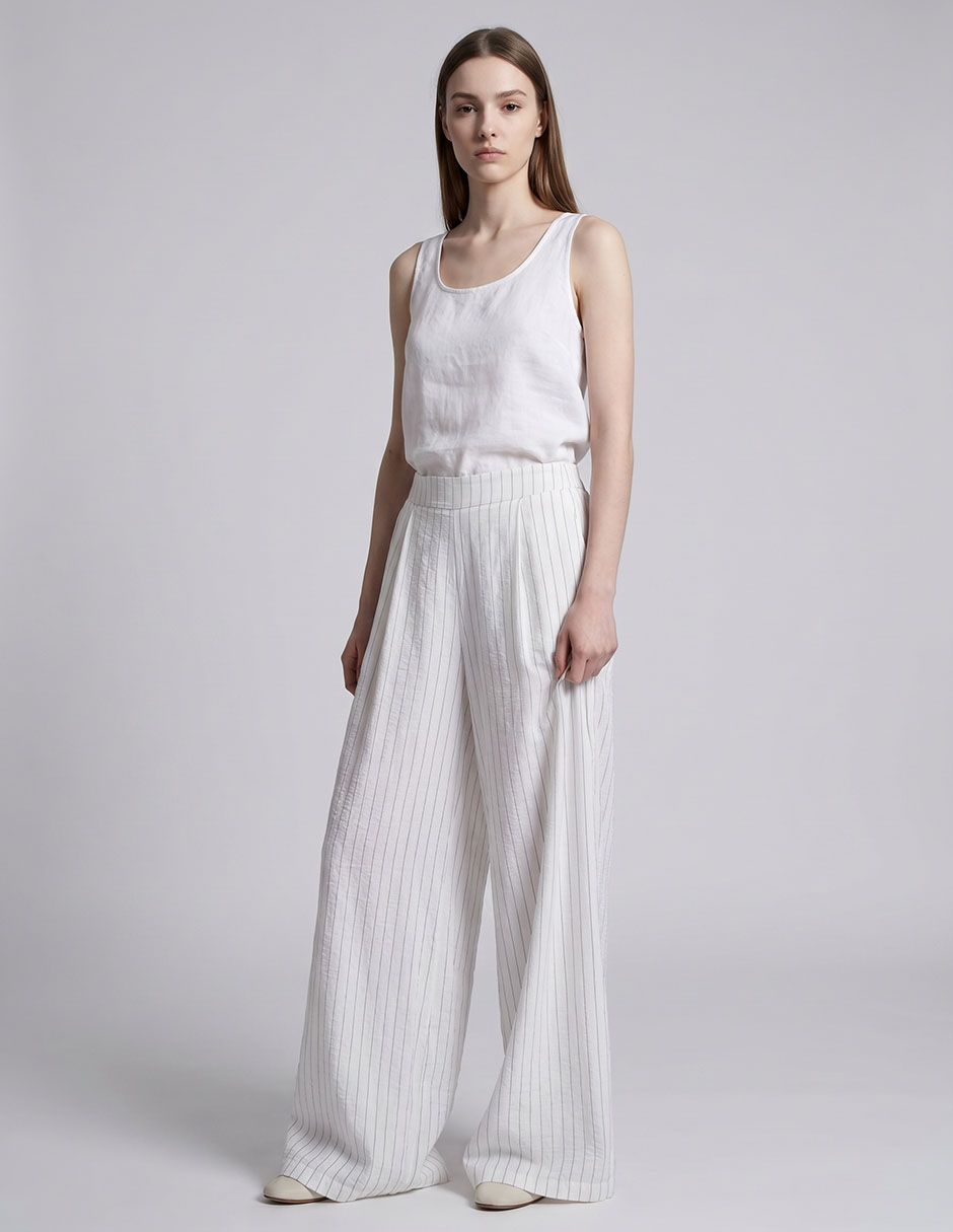 Pantalón flare amplio para mujer