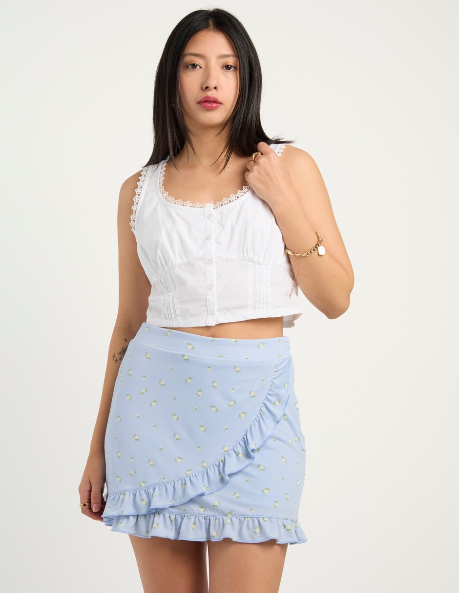 Falda mini a la cintura Falda mini a la cintura