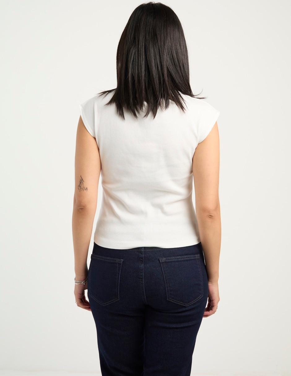 Blusa manga corta para mujer 11