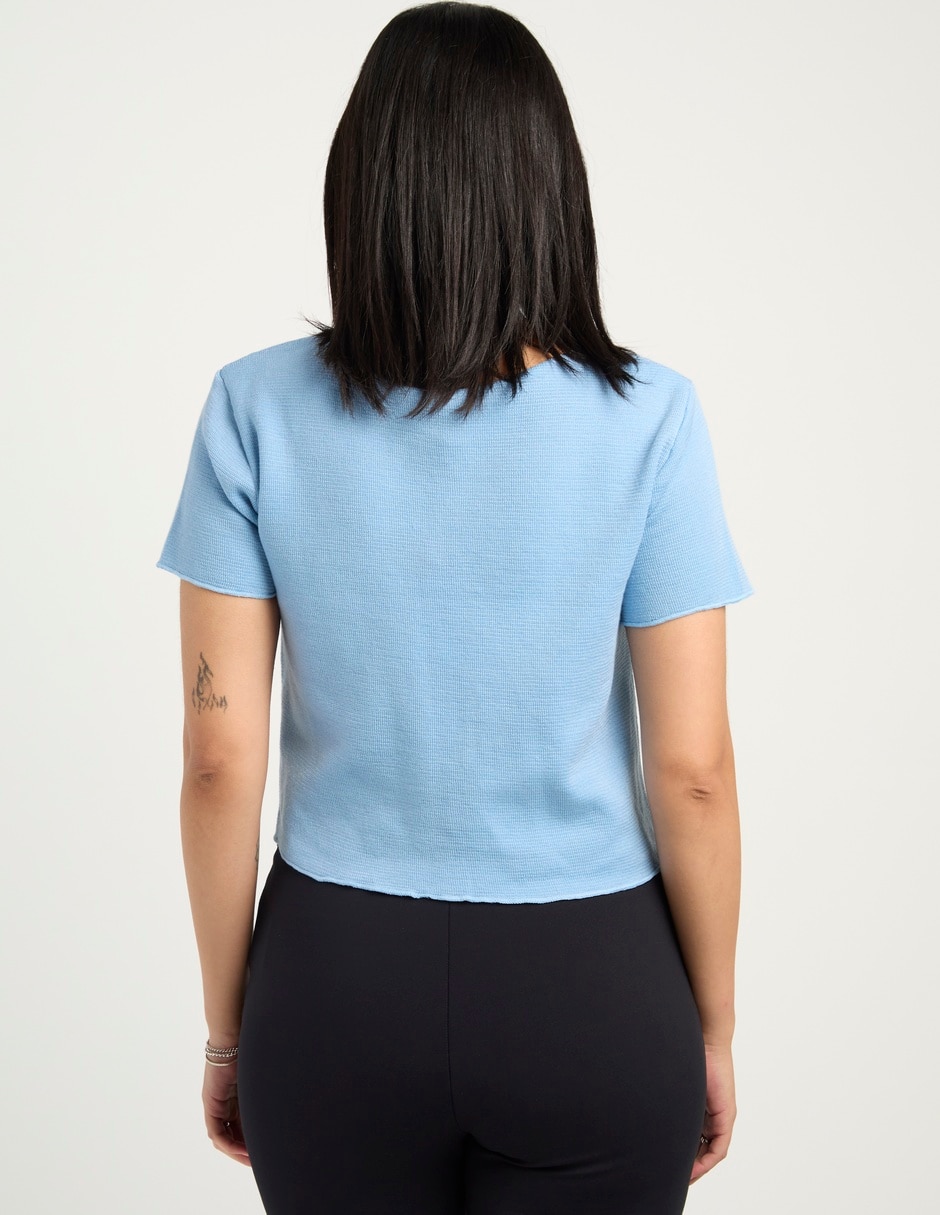 Blusa manga corta para mujer 11