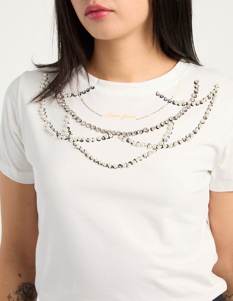 Playera manga corta cuello redondo para mujer 11