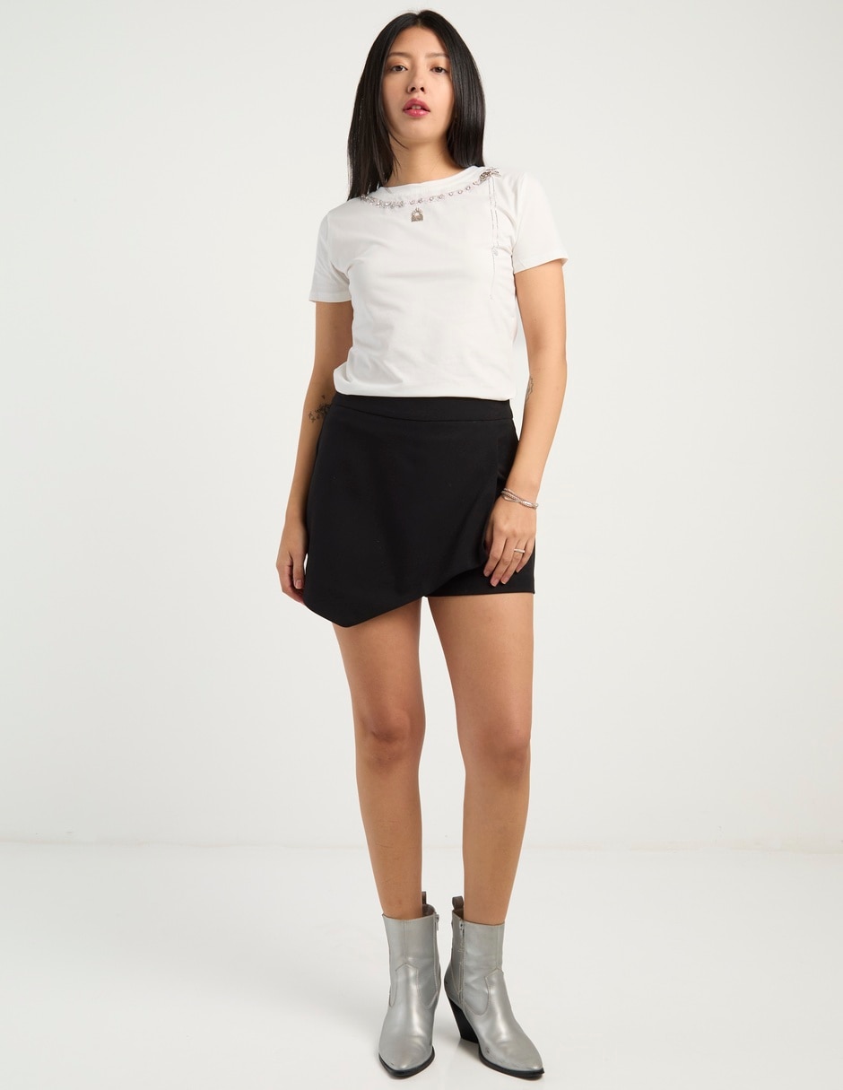 Playera manga corta cuello redondo para mujer 9