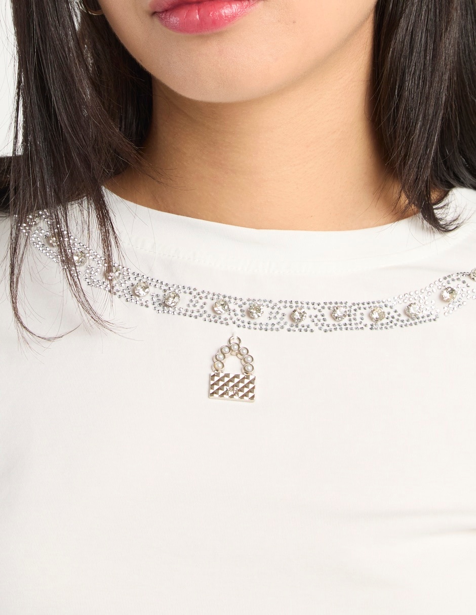 Playera manga corta cuello redondo para mujer 11