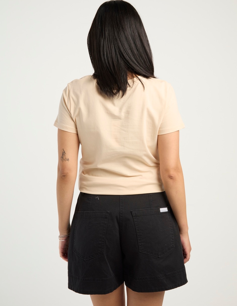 Playera manga corta Biography cuello redondo para mujer