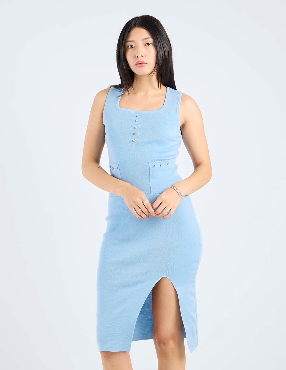 Vestido a la rodilla casual para mujer 1