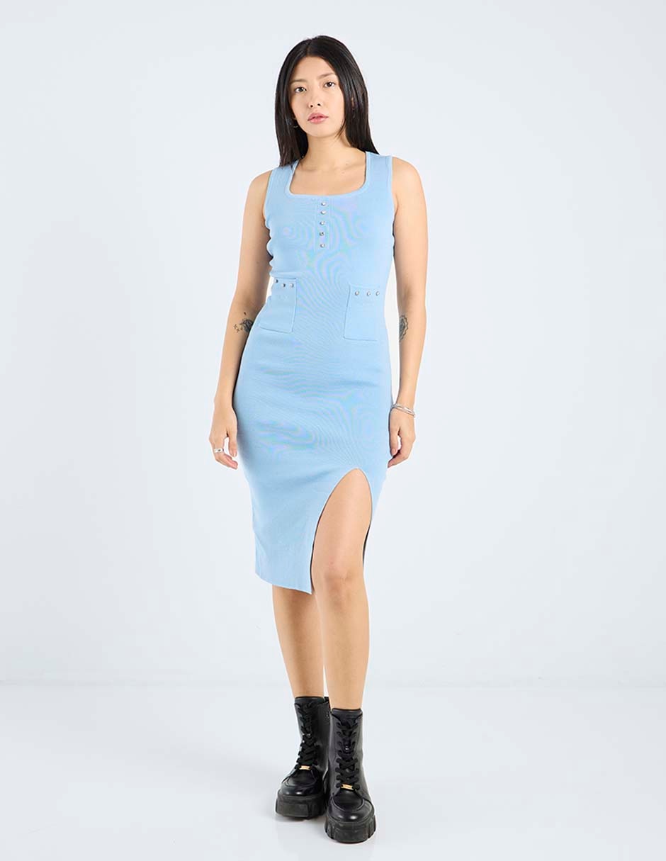Vestido a la rodilla casual para mujer 7