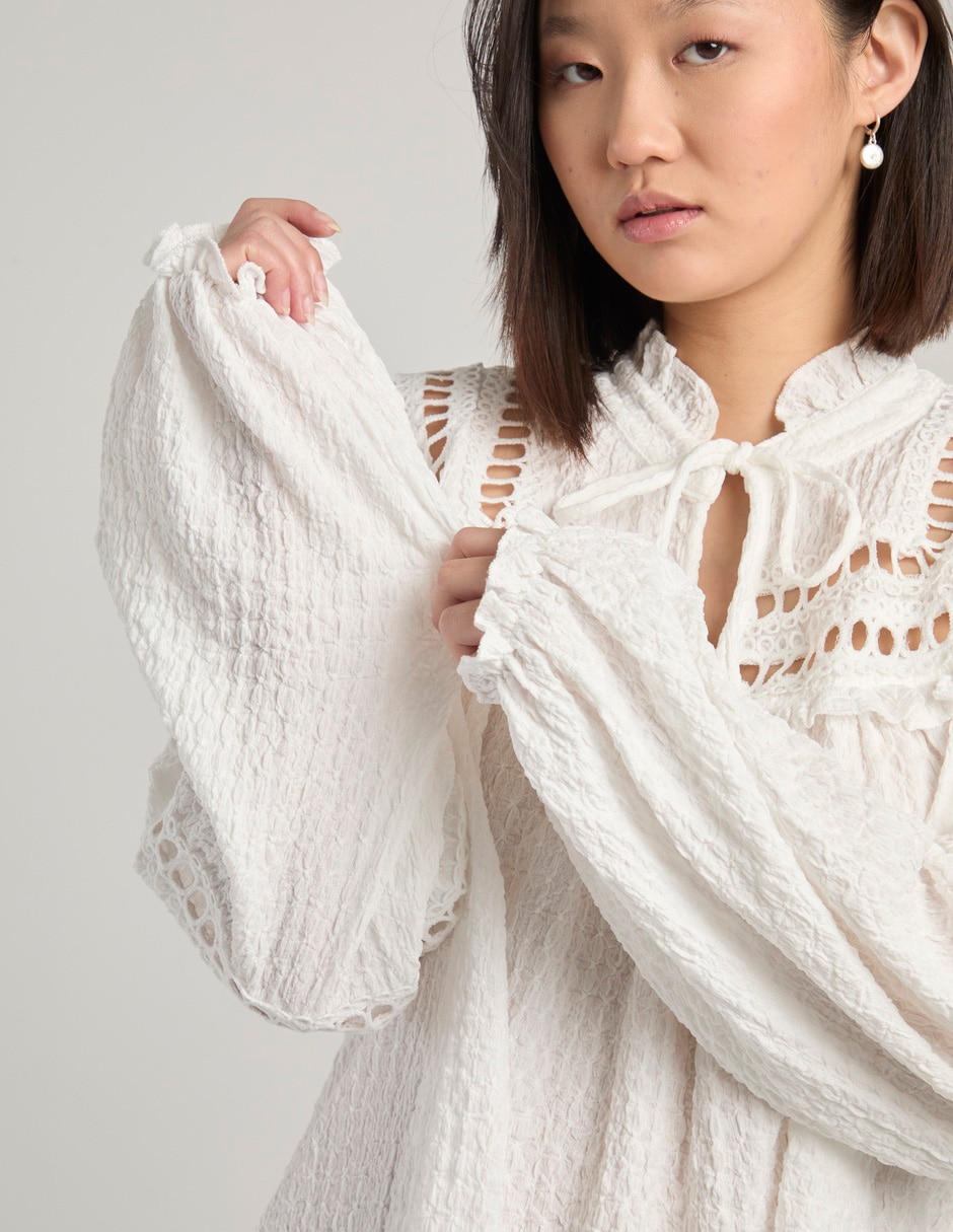 Blusa manga larga para mujer 10