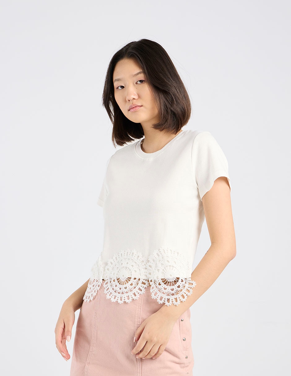 Blusa manga corta para mujer