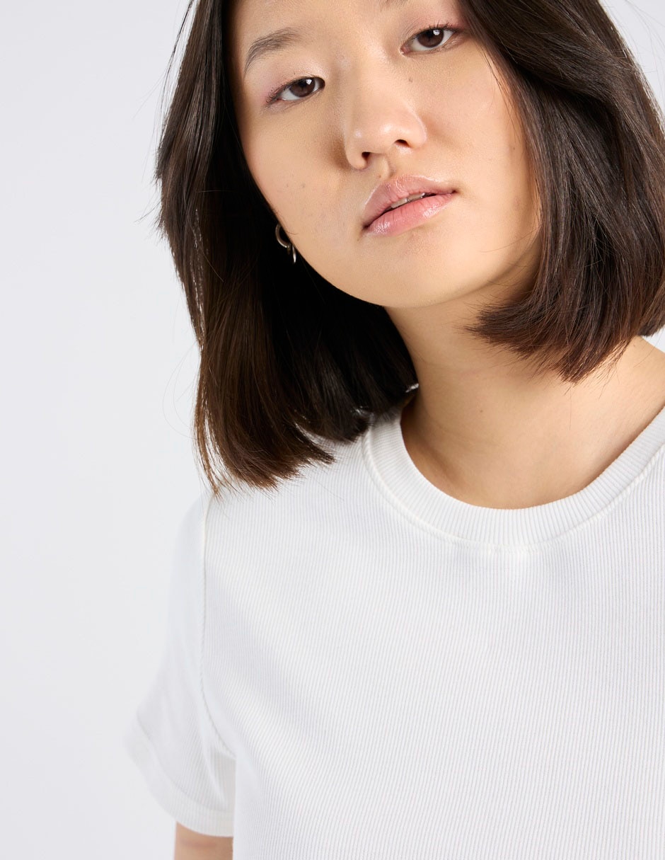 Blusa manga corta para mujer