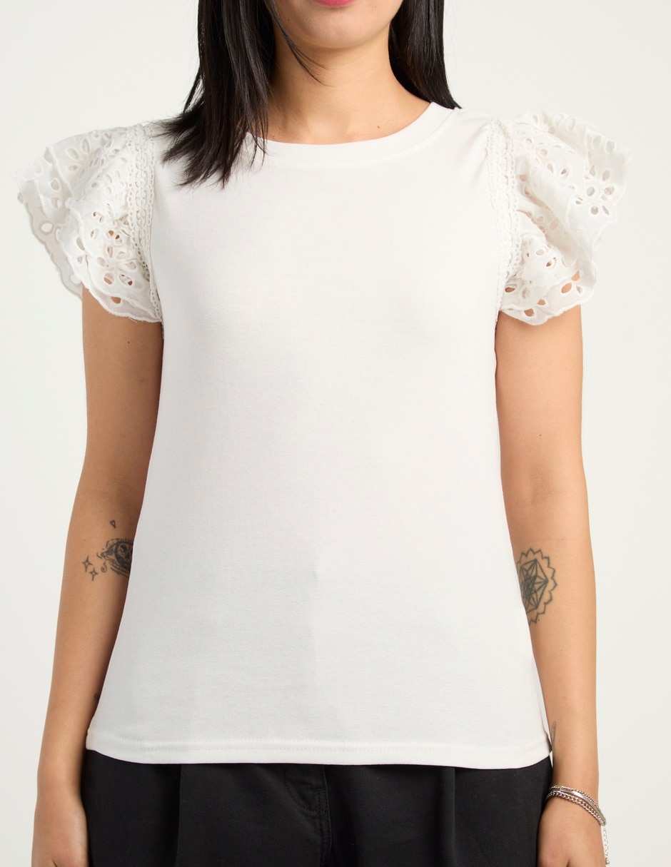 Blusa manga corta para mujer 13
