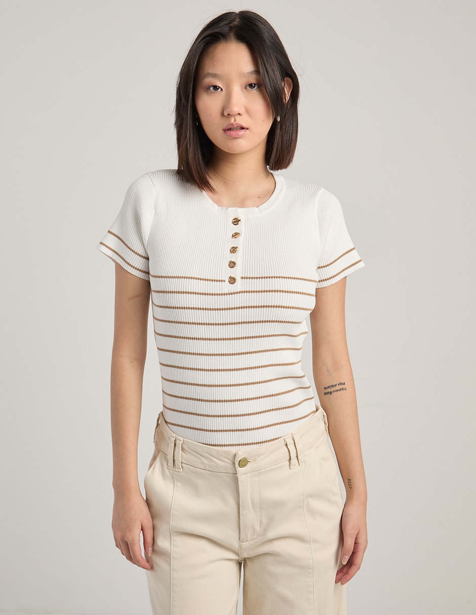 Blusa manga corta para mujer 1