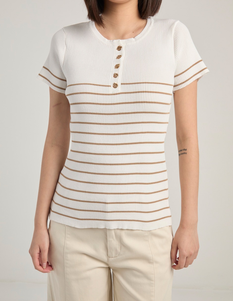 Blusa manga corta para mujer 13