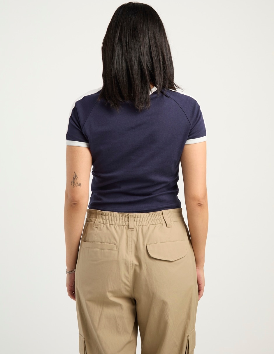 Playera manga corta cuello redondo para mujer 11