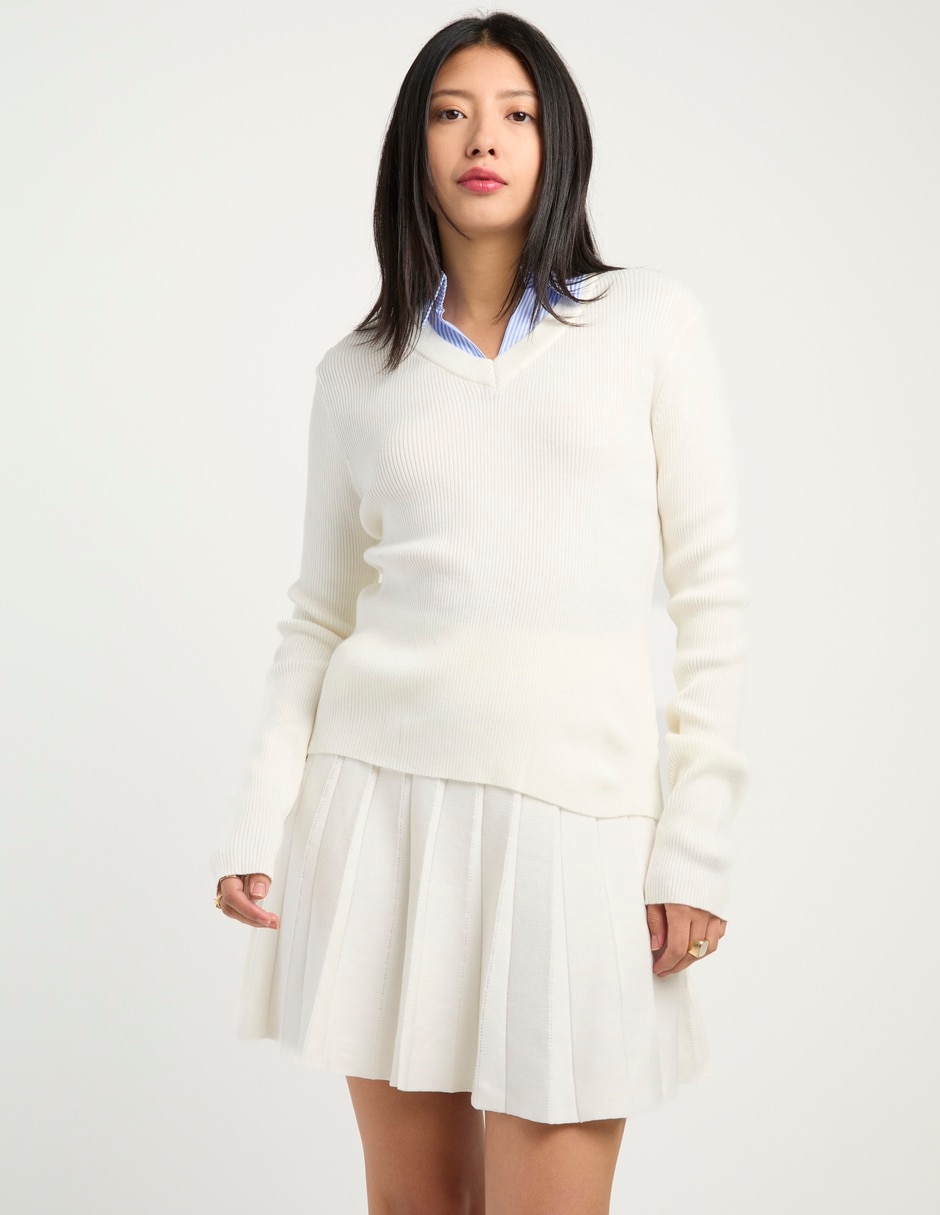 Blusa camisera manga larga para mujer 1