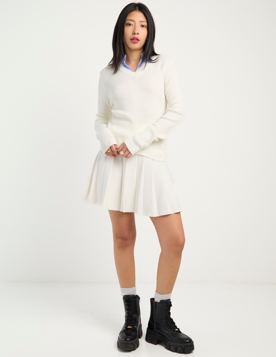 Blusa camisera manga larga para mujer 8