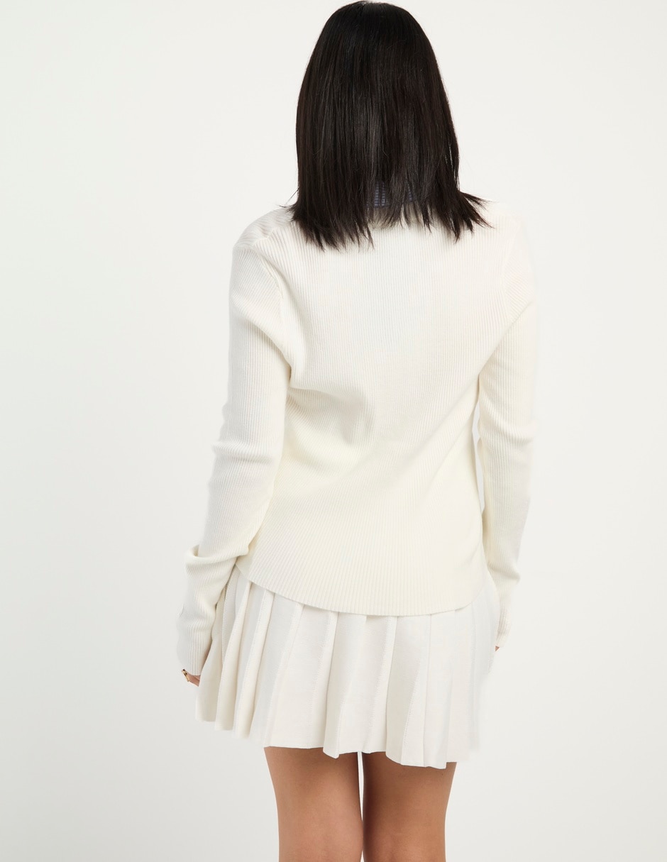 Blusa camisera manga larga para mujer 11