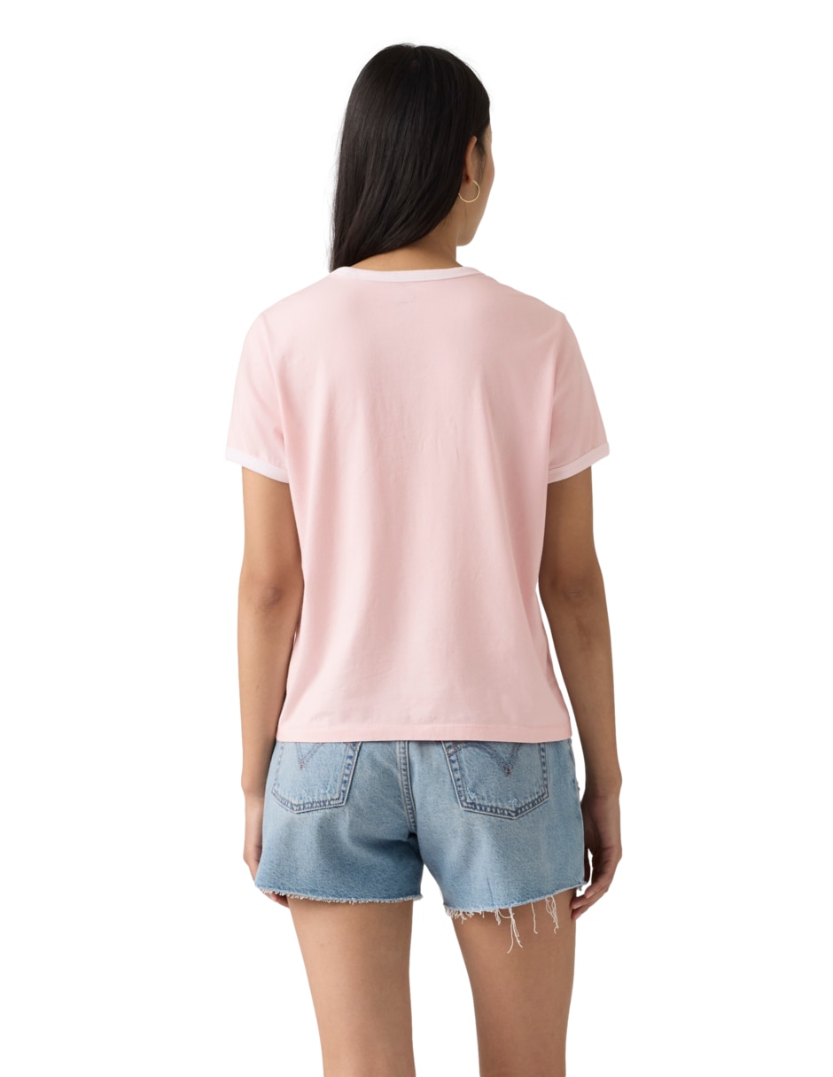 Playera manga corta Levi's cuello redondo para mujer