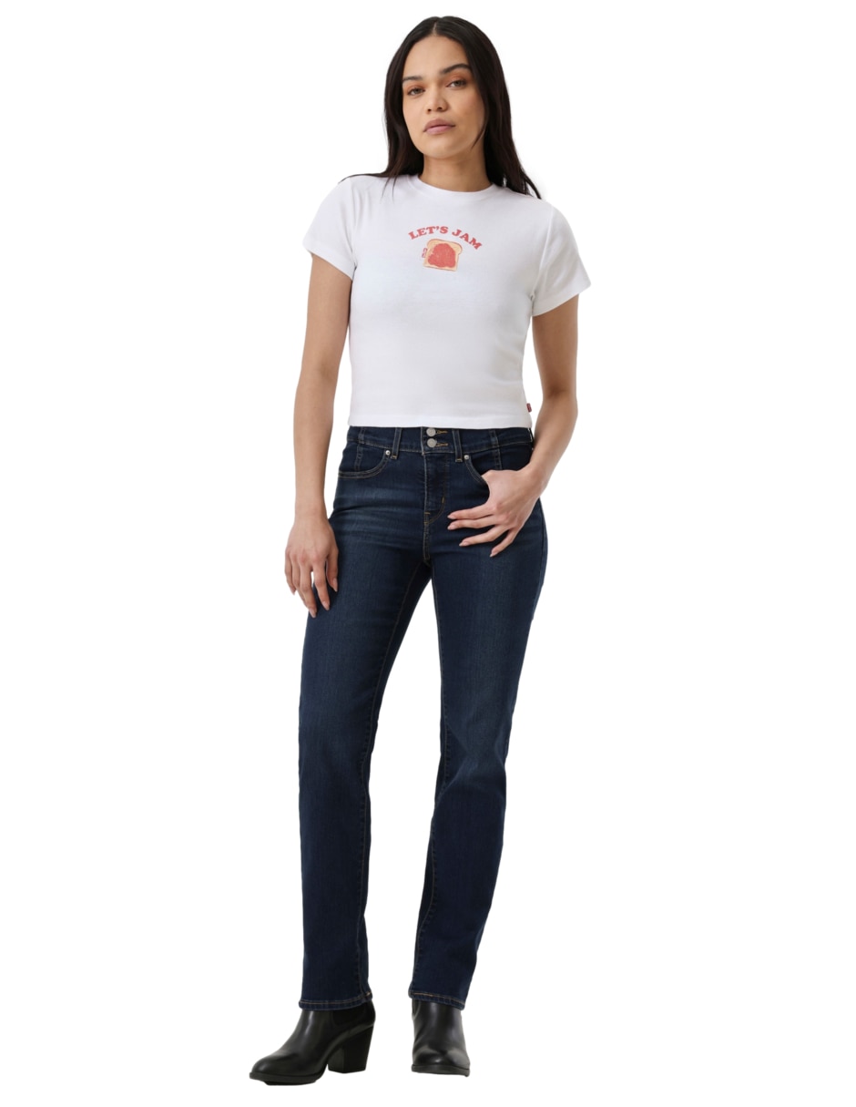 Playera manga corta cuello redondo mujer 3