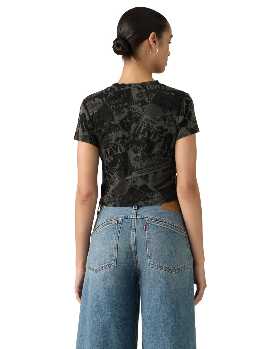 Playera manga corta cuello redondo mujer 4