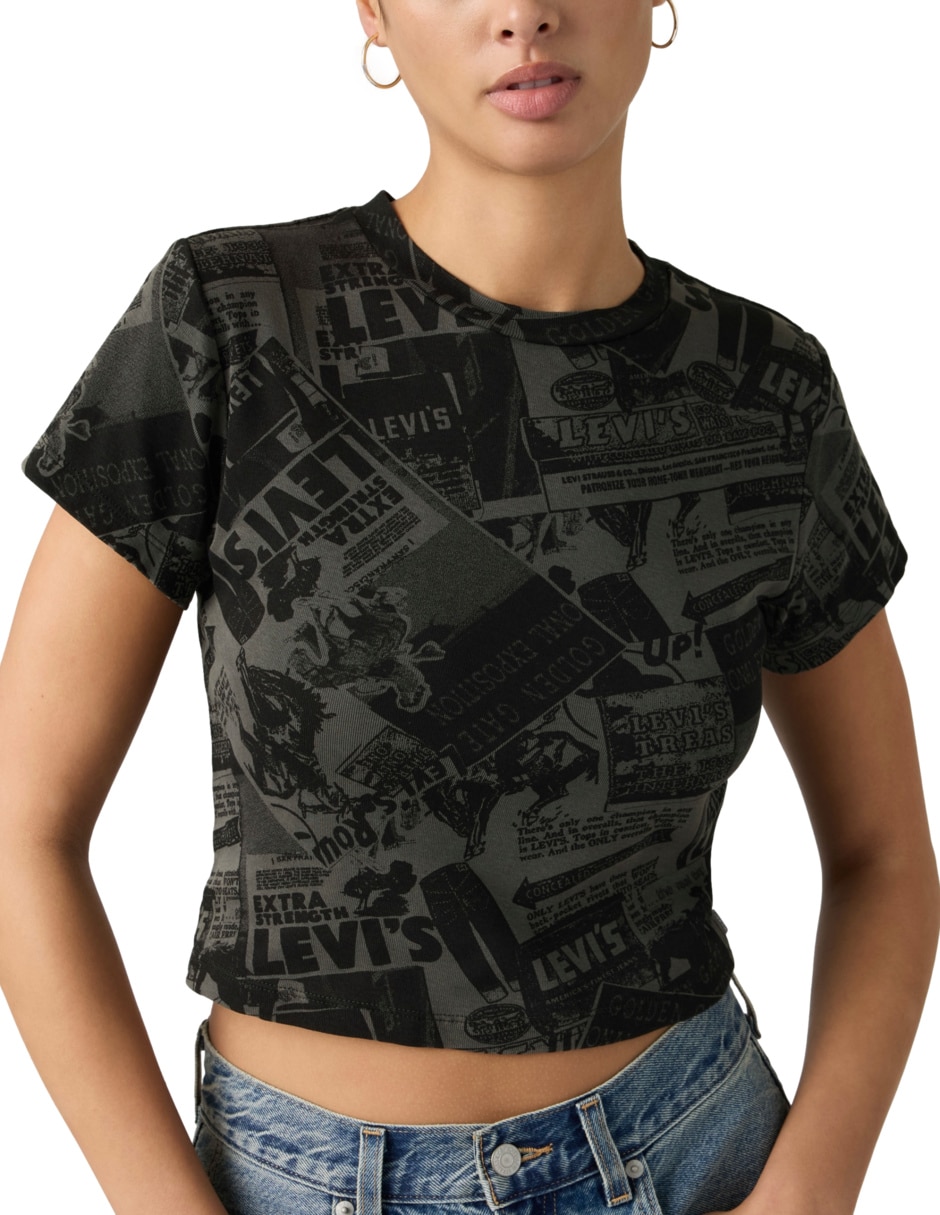 Playera manga corta cuello redondo mujer 2