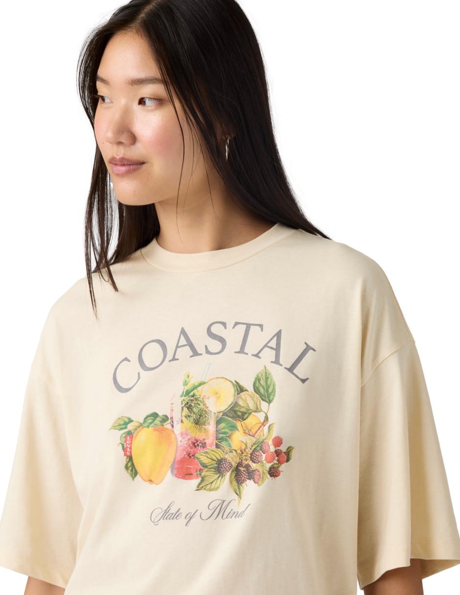 Playera manga corta cuello redondo mujer 2