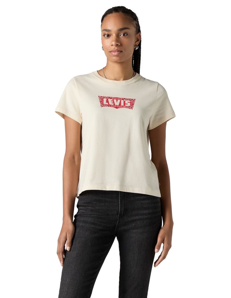 Playera manga corta cuello redondo mujer 3