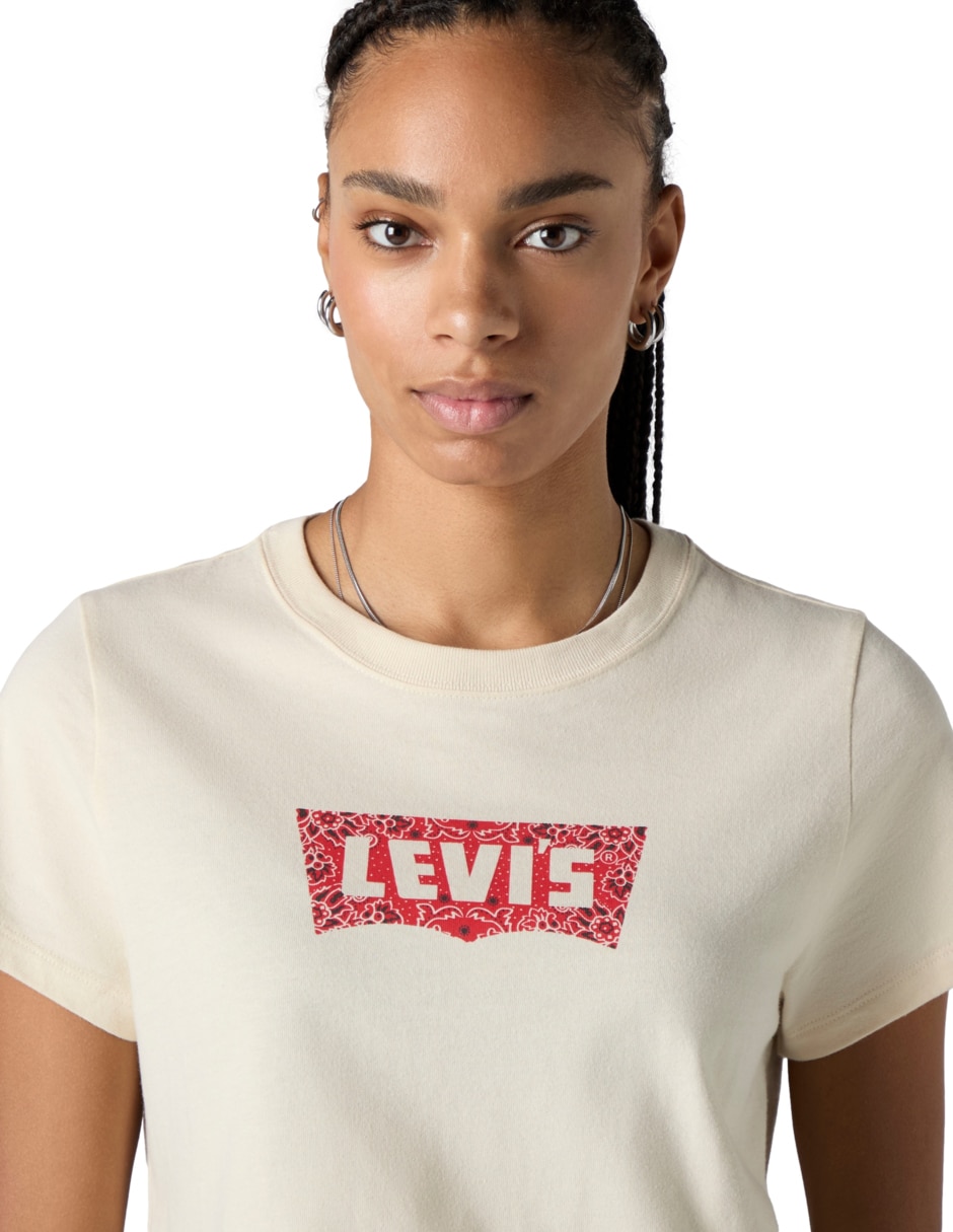 Playera manga corta cuello redondo mujer 2