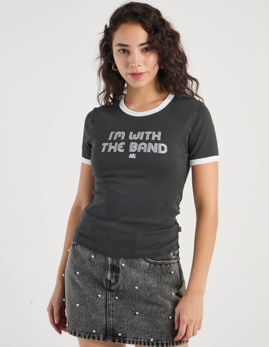 Playera manga corta cuello redondo para mujer 2