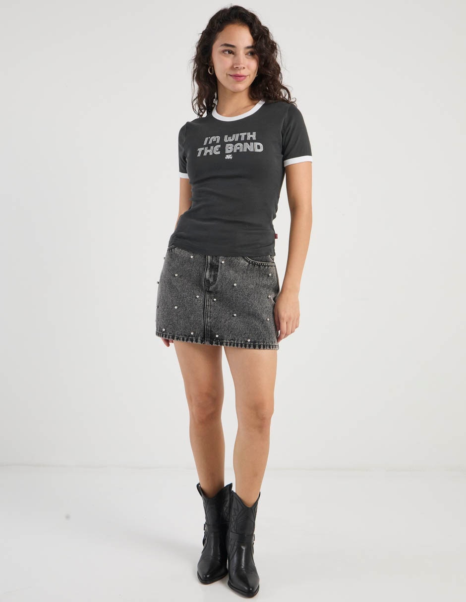 Playera manga corta cuello redondo para mujer 3