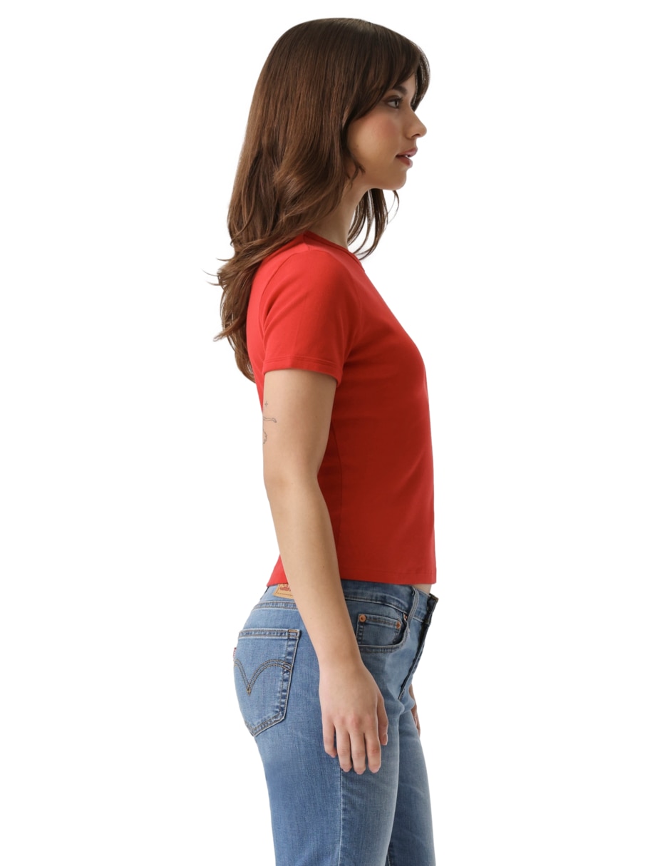 Playera manga corta Levi's cuello redondo para mujer