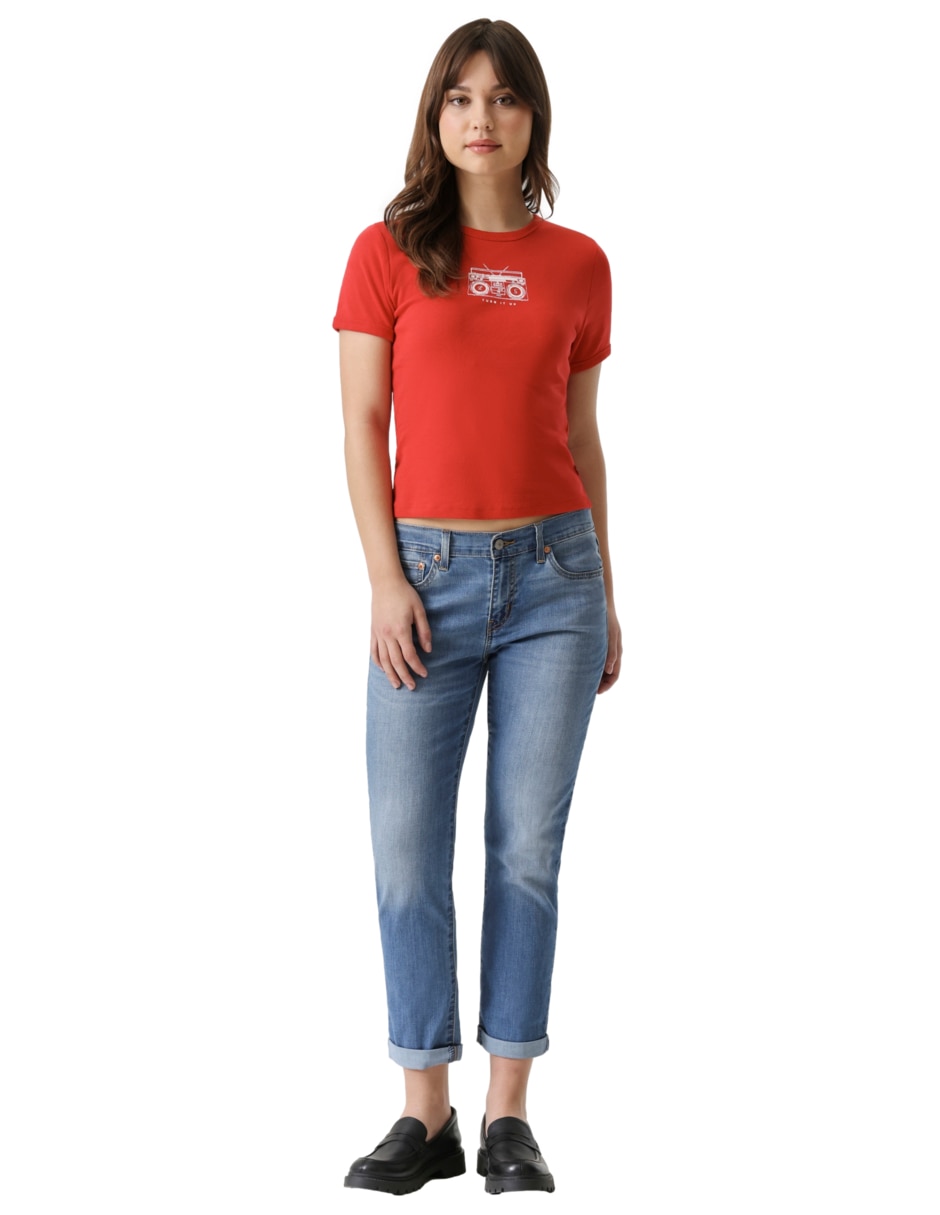 Playera manga corta Levi's cuello redondo para mujer