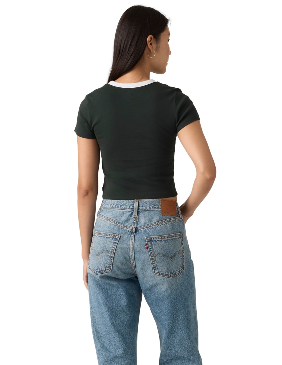 Playera manga corta Levi's cuello redondo para mujer
